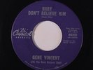 GENE VINCENT: Baby Don't Believe Him / Lucky Star 45 Oldies