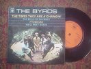 Byrds ex UK EP PS  The Times They Are a Changin' / Bells of Rhymney / It's No Us