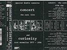 THE CURE - CONCERT AND CURIOSITY (LIVE & ANOMALIES) - RARE CASSETTE TAPE ALBUM