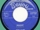 JESSE ALLEN Dragnet / Take It Easy 45rpm Bayou 1953 thick-press original