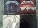 Metallica Ride the Lightning, Master of Puppets, And Justice For All, Black LPs