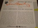 Autographed Louis Armstrong Satchmo The Great EP NL