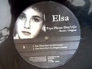 MAXI 45 TOURS d'ELSA LUNGHINI : PAPA PLEASE DON'T GO 3 MIX  PROMO U.S.