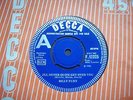 EX UK DECCA DEMO 45 - BILLY FURY - I'LL NEVER QUITE GET OVER YOU