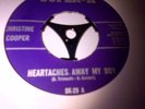 HEARTACHES AWAY MY BOY - CHRISTINE COOPER IMPORT RE ISSUE EX COND