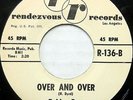 BOBBY DAY 45 Over and Over RENDEZVOUS Doo Wop WL Promo VG++ #BB2096