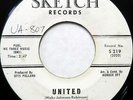 THE JIVE FIVE 45 United SKETCH Soul DOO WOP Soul ORIGINAL LABEL #B734