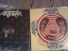 Anthrax Among The Living Promo & State of Euphoria original LP Metallica Slayer