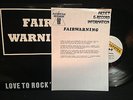 FAIR WARNING - I LOVE TO ROCK'N'ROLL EP - RARE OZ 80'S HEAVY ROCK HARD METAL