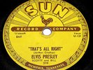 Old SUN 209 ELVIS PRESLEY 78rpm That's All Right / Blue Moon of Kentucky RECORD