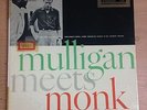 MULLIGAN MEETS MONK NY 1957 RIVERSIDE BLACK LABEL DEEP GROOVE  M- WAX