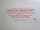 FREDDIE MERCURY Love Me Like There's No Tomorrow 12