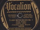 **RARE** Casey Bill Weldon - Flood Water Blues 1 & 2 (Vocalion 03220) Fair 1936