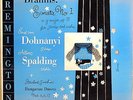 REMINGTON 1952 Brahms ALBERT SPALDING Violin Sonata DOHNANYI R-199-84