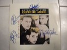 DEPECHE MODE AUTOGRAPHED LP CATCHING UP WITH FULL BAND SIGNED RECORD David Gahan