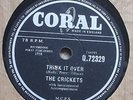 BUDDY   HOLLY   THINK IT OVER  / FOOLS  PARADISE  78 RPM