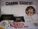 QUEEN,THE COMPLETE WORKS,14 ALBUMS,MINT CONDITION,TOUR SCARVES,INTERVIEW DISC,