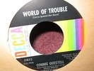 CONNIE QUESTELL Give Up Girl / World Of Trouble 45 - 1960s DECCA Orig. MONO