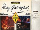 RORY GALLAGHER live in europe/stage struck TFOLP 020 uk 1989 DOUBLE LP PS EX/EX