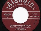 Jump Blues R&B 45 LOUIS JORDAN Put Some Money In The Pot Boy/Yeah Baby Aladdin