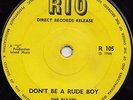 THE RULERS  DONT BE A RUDE BOY  UK ORIG  BACK TO BACK LATE SKA THRILLERS