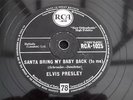 ELVIS PRESLEY SANTA BRING MY BABY BACK UK PRESS 78 RPM RCA RECORDS RCA-1025