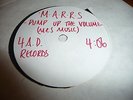 MARRS 7'' PUMP UP THE VOLUME 4AD WHITE LABEL TEST PRESSING PROMO