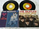 The Beatles-Love Me Do & Nowhere Man-Vinyl 45s w/Picture Sleeves