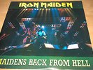 IRON MAIDEN - MAIDENS BACK FROM HELL 2xLP RARE LIVE ALBUM 1987 HEAVY METAL