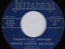 Black Gospel 45 LUCRETIA MOLIZONE Yahweh is My Shepherd PALLADIUM HEAR