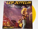 Led Zeppelin Live at Earl's Court UK '75 transparent Yellow Vinyl LP Rare EX/EX