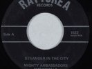 Funk Gospel 45 MIGHTY AMBASSADORS Stranger in the City RAPTUREA HEAR
