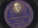 Four Nation's Forum Records - Champ Clark, Calvin Coolidge & Two Warren Harding