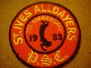ORIGINAL NORTHERN SOUL PATCH-ST IVES ALLDAYERS 1ST ANNIVERSARY 1983 -EX
