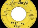 ROXY Rare Rockin Doo Wop 45 rpm Record DON-EL 116 Mary Lou I'm So In Love LISTEN