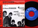 ROLLING STONES CAROL/I JUST WANT/TELL ME/ROUTE 66 1964 RARE ITALIAN 7“ PS EP