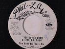 SOUL BROTHERS SIX: You Gotta Come A Little Closer / You're My World 45 (dj, xol