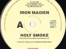 IRON MAIDEN 45: HOLY SMOKE/ALL IN YOUR MIND AUSSIE EMI 2477 NM/NM  1990