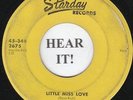 Ray and Lindy HILLBILLY BOPPER 45 (Starday 348) Little Miss Love/I Give Up