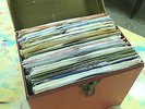 Vintage PLATTER PAK metal record case #4   w/50+ Northern Soul/Funk/R&B 45 RPMs