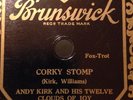 HOT 1920s JAZZ 78 RPM ANDY KIRK CLOUDS O JOY 1930 - CORKY STOMP  Bruns SOLID E