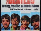 BEATLES 45 Picture Sleeve   BABY YOU'RE A RICH MAN/ALL YOU NEED IS LOVE  VG+/NM-