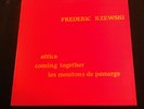 FREDERIC RZEWSKI Attica/Coming Together/Les Moutons OPUS ONE 20 LP NM 1974