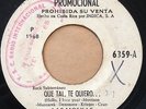 LAS MOSKAS - Hola, te quiero / GARAGE PSYCH CRUDE FUZZ - Mexican Teenbeat PROMO