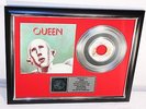 Queen, We Are The Champions, mit Cover, Platin Record, Schallplatte, Award, gold