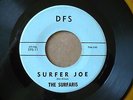 THE SURFARIS- SURFER JOE/WIPE OUT  1962 ORIGINAL DFS 45 SURF GARAGE