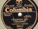 Columbia 2208D California Ramblers I'M NEEDIN' YOU/Washin' The Blues 78 rpm EE+