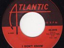 R&B POPCORN 45 - Ruth Brown - I Don't Know