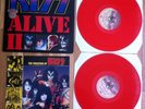 KISS ALIVE II *RED VINYL* UK PYE RECORDS CALD 5004-2 GATEFOLD 2xLP TATTOOS Book