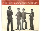 Beatles Sie Liebt Dich/I'l Get You Swan 4152 bright red print & photo sleeve